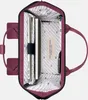 The inside of a dark red rucksack is shown, with a laptop, notebook, and other items neatly organized. Anteprima dell’immagine prodotto