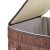 Relaxdays Wäschekorb Bambus, faltbar & tragbar, XL 70l mit Produktbild-Vorschau 8