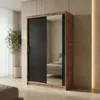 BEAUTYSOFA | Schwebetürenschrank HELA 100 cm Eiche Artisan Produktbild-Vorschau 1