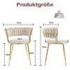 LVHOM Esszimmerstuhl  Samt-Stühle 2er-Set mit Rückenlehne, Produktbild-Vorschau 7
