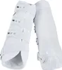 Two white horse boots are shown against a white background. Produktbild-Vorschau