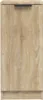 A full-shot image of a tall, narrow cabinet or sideboard with a wood-grain finish and a dark handle at the top. Náhľad obrázku produktu