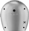The back of a silver alarm clock. Produktbild-Vorschau