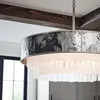 Hängelampe Ø 66 cm H: max. 386,2 cm in Creme-Gold Edelstahl Produktbild-Vorschau 6