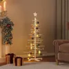 vidaXL Arbre de Noël en bois à décorer 125 cm Pin massif Voir les images du produit 2