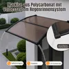 Peviasot Vordach Haustür mit Regenrinne 150 x 100 cm, Produktbild-Vorschau 3