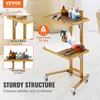 VEVOR laboratórny vozík z nehrdzavejúcej ocele s 2 Náhľad obrázku produktu 2