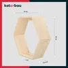KOTARBAU® Hexagon Wandregal Natural 14x47x41 cm Hexagon Produktbild-Vorschau 3
