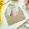 Mr. & Mrs. Panda babykarte Klempner Herz - Grau Pastell - Produktbild-Vorschau 3