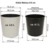 MALWA DŁUTO 190 pot de fleurs - blanc LA721-05 LAMELA Voir les images du produit 2