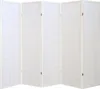 Homestyle4u Paravent Raumteiler 5 Teilig Holz Weiss Produktbild-Vorschau 5
