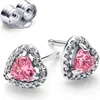 Pandora Sublime cœur rose Boucles d'oreilles 298427C02 Voir les images du produit 5