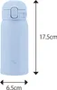 Kleiner Thermosbecher ZOJIRUSHI SM-WS36-AM 360 ml Hellblau Produktbild-Vorschau 2