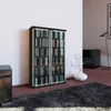 VCM - Drewno CD DVD Stand Shelf Gallery Drzwi szklane Podgląd zdjęcia produktu 6