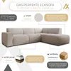 AX LIVING Couch Sofa L Form Didim L Taupe – 292 cm stilvoll Produktbild-Vorschau 5