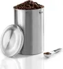 Barattolo per caffè in acciaio inox da 1 kg con cucchiaio Anteprima dell’immagine prodotto 2