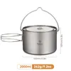 TOMSHOO 2000ml titanový hrnec titanový hrnek, kempingový Náhled obrázku produktu 11
