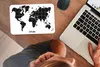 MuchoWow® Mauspad Mousepad Weltkarte - Trendy - Schwarz Produktbild-Vorschau 3