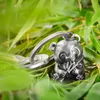 Panda Bär Schlüsselanhänger "Tao" in Antique Silber - Süßer Produktbild-Vorschau 5