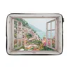 MuchoWow® Laptop Hülle 14 ZollAusblick - Italien - Blumen - Produktbild-Vorschau 1