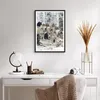 Gerahmtes Poster - Schwarzer Rahmen - Rudel Wölfe Winter - Produktbild-Vorschau 6
