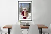MuchoWow® Gerahmtes Poster Der Weihnachtsmann geht mit Produktbild-Vorschau 3