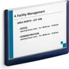 DURABLE Plaque de porte CLICK SIGN A5 paysage, Bleu foncé, Voir les images du produit 2