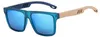 VeyRey Nerd-Sonnenbrille aus Holzimitat Surance dunkelblau Produktbild-Vorschau 1