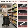 Sekey Klappbar Einkaufstrolley 2 Räder Aluminium, mit 50L Produktbild-Vorschau 6