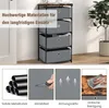 COSTWAY Nachttisch mit Stoffschubladen, Beistelltisch mit Produktbild-Vorschau 5