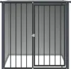 vidaXL Domček pre psa so strechou čierny 110x103x109 cm Náhľad obrázku produktu 3