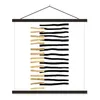 MuchoWow® Textilposter Linie - Gold - Gestaltung 120x120 cm Produktbild-Vorschau 1