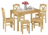 Holzhocker Sitzhocker ohne Lehne in Kiefer natur oder weiß Produktbild-Vorschau 3