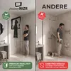 ShowerNIZR® Doucheplank Obsidian Black - Doucheplank zonder Productafbeelding-voorbeeld 7