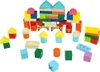 Drevené stavebné triediace bloky, 58-dielne puzzle Náhľad obrázku produktu 5