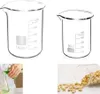 2 Stück Abgestufter Messbecher Glas Becherglas 50ml 100ml Produktbild-Vorschau 4