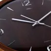 PRIM Wood Style Wanduhr Holz 3D-Zahlen Dunkelbraun 36 cm Produktbild-Vorschau 2