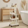 Carrello Relaxdays, 4 ripiani, A x L x P: 93 x 40 x 22 cm, Anteprima dell’immagine prodotto 3