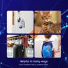 Collage of four images showing the product in different use cases: attached to keys, on a cat's collar, on luggage, and on a child's backpack. Produktbild-Vorschau