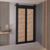 KierMoebel Schiebetür Komplettset QUDIO M2 Schwarz + Craft Produktbild-Vorschau 2