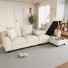 Merax L-Form Ecksofa 4 Sitzer, Chenille Sofa Mit Produktbild-Vorschau 6