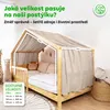 Hausbett Himmel 135x360 cm Hellbeige ohne Goldapplikation - Produktbild-Vorschau 4