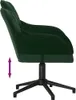 vidaXL Chaise de bureau pivotante vert foncé velours Voir les images du produit 6