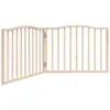 A wooden pet gate is shown against a white background. Podgląd zdjęcia produktu
