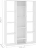 Divisorio/libreria bianco 100x24x140 cm materiale a base di Anteprima dell’immagine prodotto 14