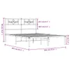 VidaXL 355317, Biały, 146 cm, 2,07 m, 90 cm, 1400 x 2000 Podgląd zdjęcia produktu 8