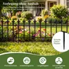COSTWAY, 10 stuks decoratieve tuinhekken, metalen Productafbeelding-voorbeeld 4