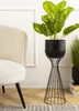 HowHomely | Blumenständer - Metall - Höhe 56 cm - Schwarz - Produktbild-Vorschau 2