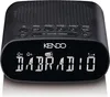 A black KENDO DAB clock radio with a digital display. Produktbild-Vorschau