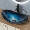 Puluomis Waschbecken Glas Aufsatzwaschbecken Waschschale Produktbild-Vorschau 1